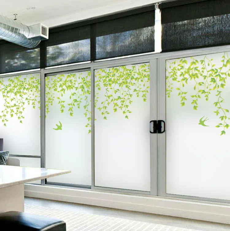 Customized self adhesive color matte non transparent glass window film