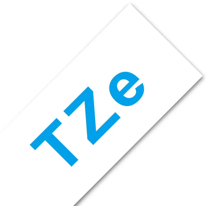 Unistar tze 231 tz231 TZe-231, совместимая с Brother P-touch, лента для этикеток, 12 мм, многоцветная, для PT-H110, PT-D600, PT-1000, производитель этикеток - Цвет: Blue on White