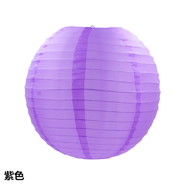 purple Cloth Lantern Зеленый круглый водонепроницаемый тканевый фонарь на день рождения, свадьбу, вечеринку, Декор, подарок, сделай сам, лампион, зеленый подвесной фонарь, вечерние принадлежности - Цвет: purple Cloth Lantern