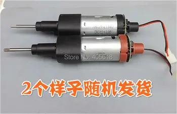 

2PCS DC carbon brush Motor 390 MOTOR long axis gear motor deceleration motor 1500RPM 12V for DIY blender