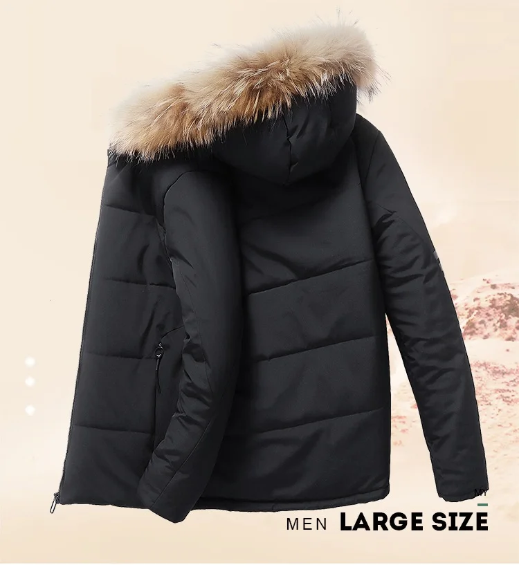Зимняя мужская куртка Pikes большого размера, толстая флисовая куртка с капюшоном 7XL 8XL, теплая куртка большого размера 5XL 9XL, Мужская свободная куртка Parker