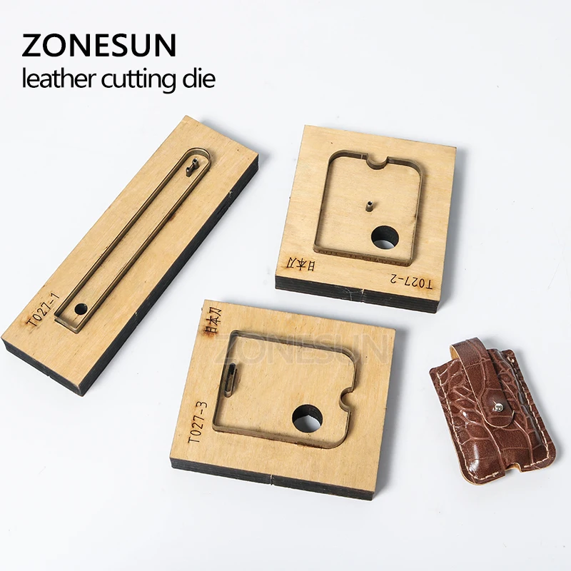 ZONESUN RCP Horseshoe bag wallet leather cutting die Japan steel Blade coin  purse leathe cutter mold DIY leather laser knife die
