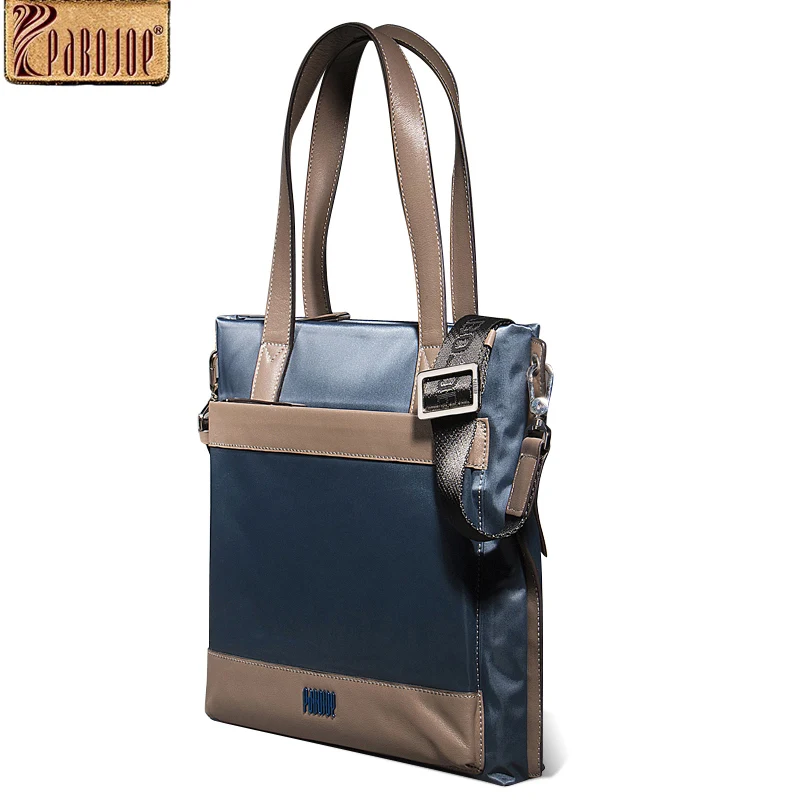 

pabojoe fashion color waterproof canvas men briefcase single shoulder bag slanting across the shoulder handbag