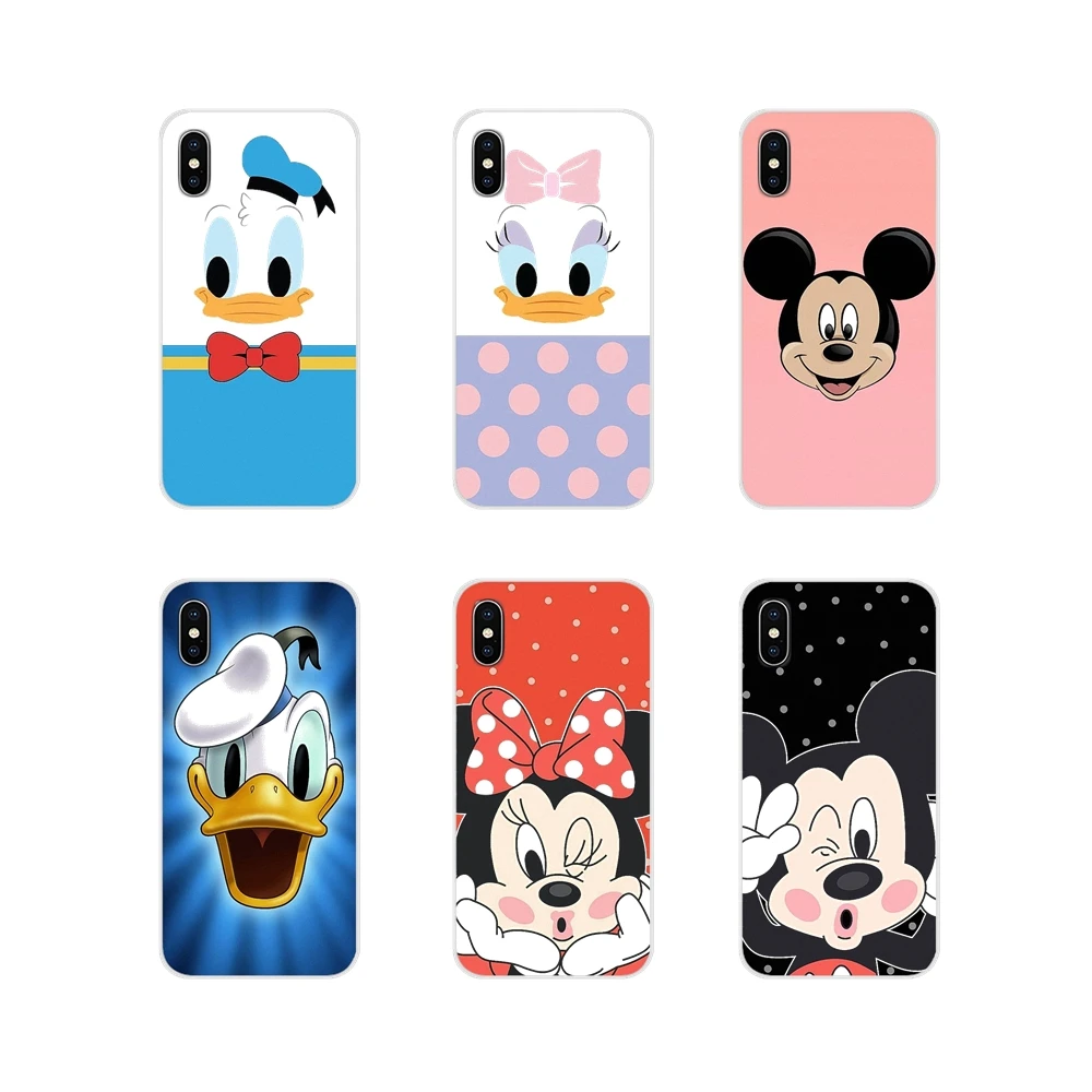 

For Xiaomi Mi4 Mi5 Mi5S Mi6 Mi A1 A2 5X 6X 8 9 Lite SE Pro Mi Max Mix 2 3 2S Mickey Donald Duck Accessories Phone Shell Covers