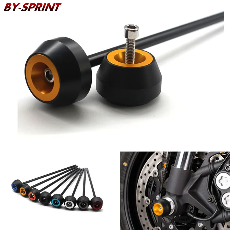 

Motorcycle Modified CNC Front Wheel Axle Drop Ball Shock Absorber For APRILIA TUONO V4R 2010-2015 Falling Protection