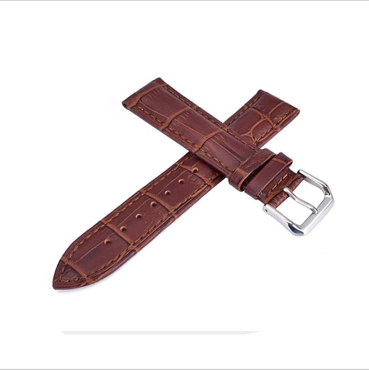 

Watch Band Genuine Leather Straps 10-24mm Watch Accessories High Quality Brown Colors Watchbands