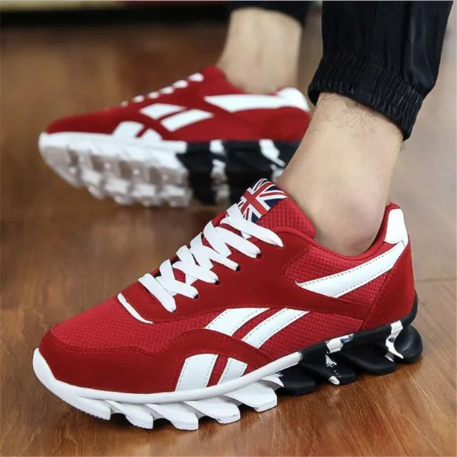UK Shoes Store - Mens Genuine Leather Sneakers Breathable Hiking Trainers Sports Running Shoes UK Shoes Store - Mens Genuine Leather Sneakers Breathable Hiking Trainers Sports Running Shoes
