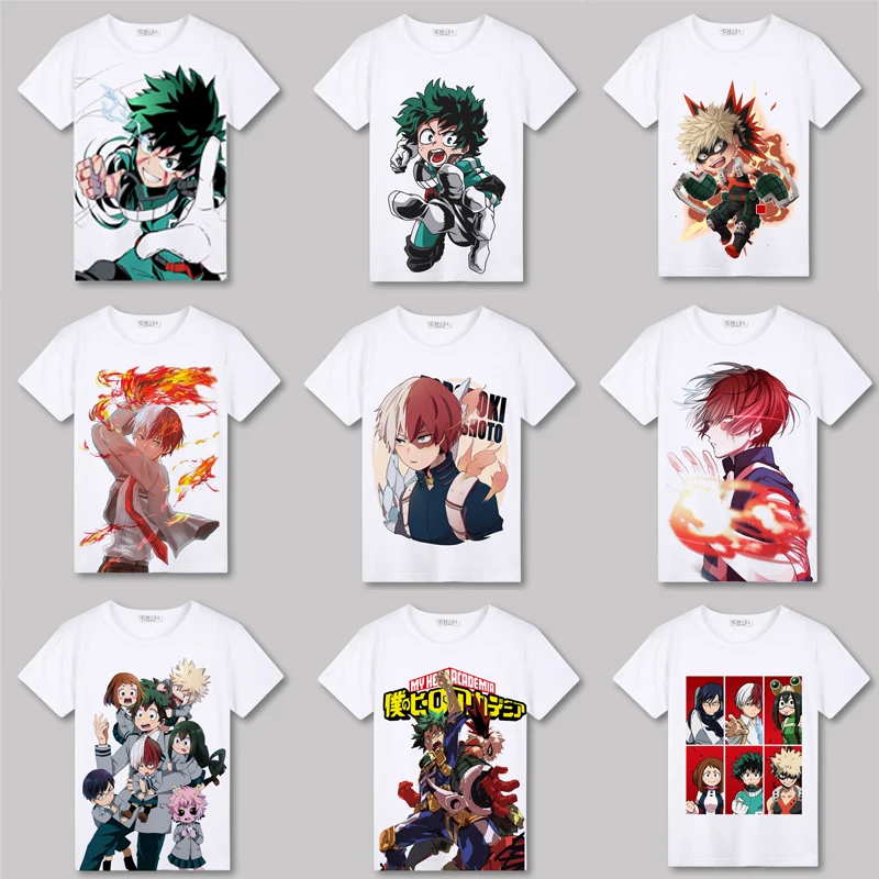 

CostumeBuy Anime My Hero Academia Boku No Hero Academia T shirt Deku Tops White T-Shirt izuku midoriya For boys Girls Man Woman