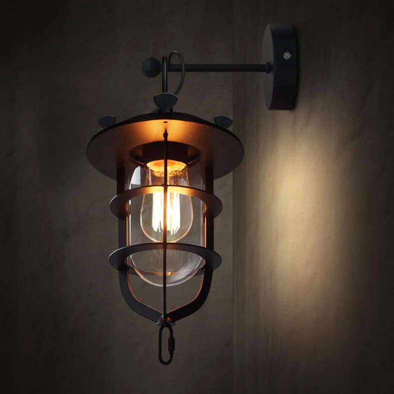 

Fashion personality iron industry vintage wall lamp garden restaurant Coffee Salon dock wall lamp GY95