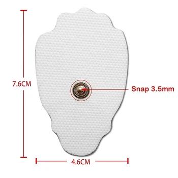 

SUNMAS TENS Unit Replacement Sticky Gel Pads Acupuncture Points Snap on Electrodes Massage Pads