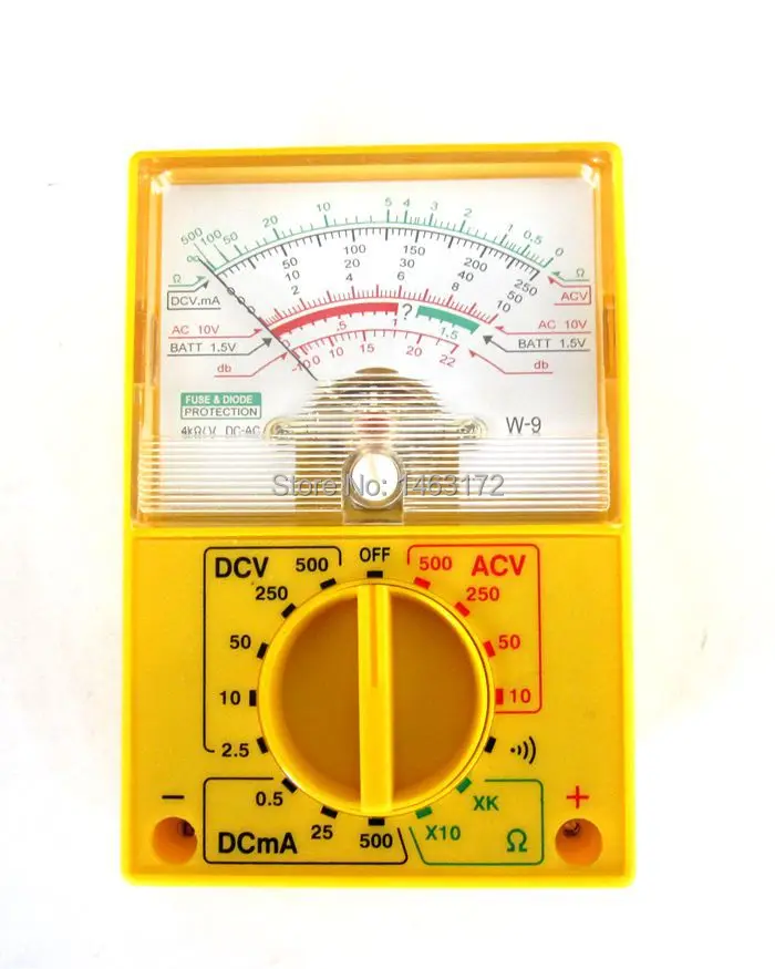 RUNDS ANALOG MULTIMETER AM W9 Precision Safety Low priceMini, portable