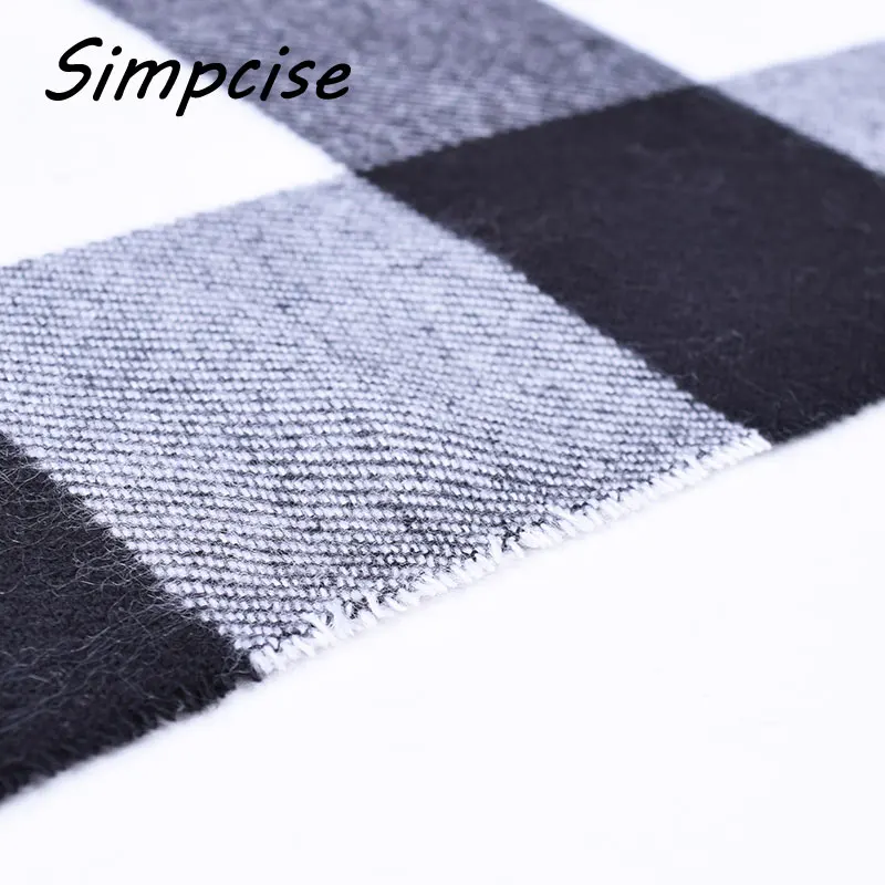 wool scarf mens New Fashion Brand Plaid Scarf Men Scarf Winter Warm Tartan Scarf Foulard Black Color A3A17532 paul smith scarves
