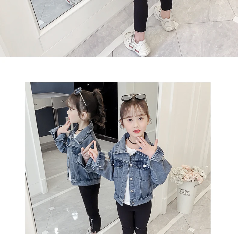 Liakhouskaya/ модная детская куртка с единорогом для девочек; джинсовые куртки и пальто; От 4 до 15 лет; Модная Ковбойская одежда высокого качества