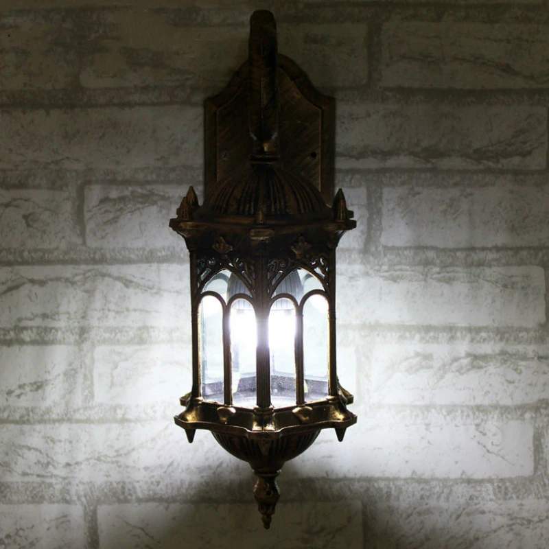 Popular retro outdoor wall light favorable europe villa sconce lamp waterproof exterior garden doorway lighting hot sale