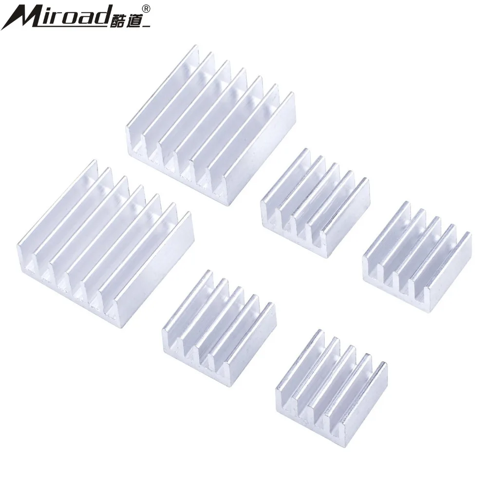 LK04 6 Heatsinks Longruner 2-Pack Performance Heat sink Set for Raspberry Pi Aluminum Heatsink