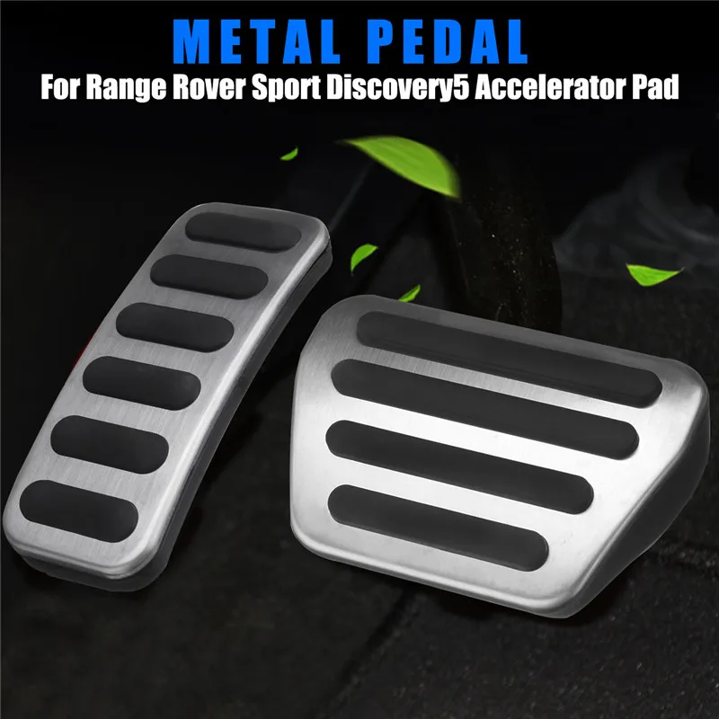 2Pcs Car Accelerator Gas Brake Clutch Foot Pedal Cover for Rover Range
