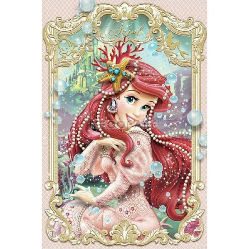 

Full square Diamond Painting Cross Stitch DIY Diamond Embroidery Mermaid Pattern Picture Of Rhinestones Home Decoration
