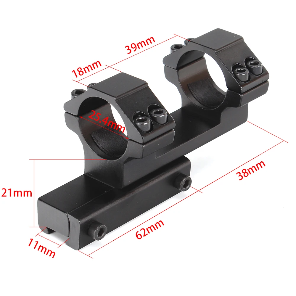 25.4mm dual hole double Dovetail Rings 11mm For Hunting Tactical Rings