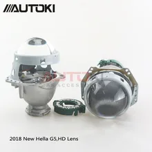 Autoki 2018 обновления Hella G5 би ксенон проектор HD покрытие линз 3,0 Алюминий фары автомобиля укладки Применение D1S D2S D3S D4 HID