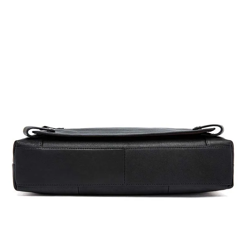 Мужской портфель из натуральной кожи, деловая Черная мужская сумка для ноутбука, мужская дорожная сумка, портфель высокого качества