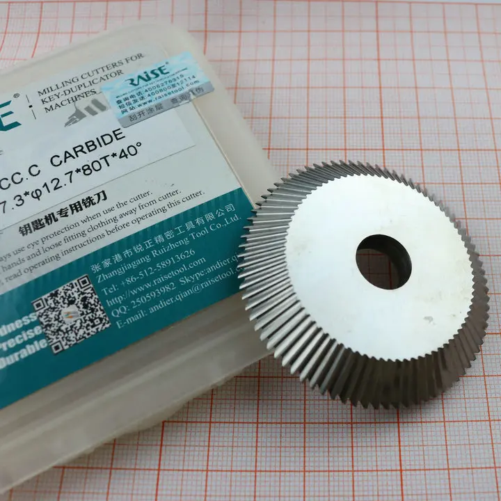 

Original Raise Tungsten steel double angle cutter 0010CC.C milling cutter for WenXing Key Machine 217,100-A,100-A1 locksmith