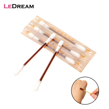 

100pcs Disposable Medical Povidone Lodine Swabs Disinfect Lodophor Cotton Swabs Stick Wound Dressing Antibacterial Lifeguard