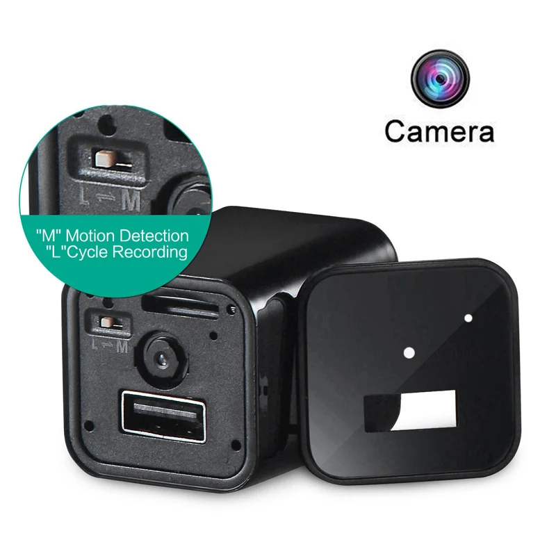 

1080P USB Phone Charger AC Adapter Plug In Home Security Baby Monitor Mini WIFI Camera LCC77