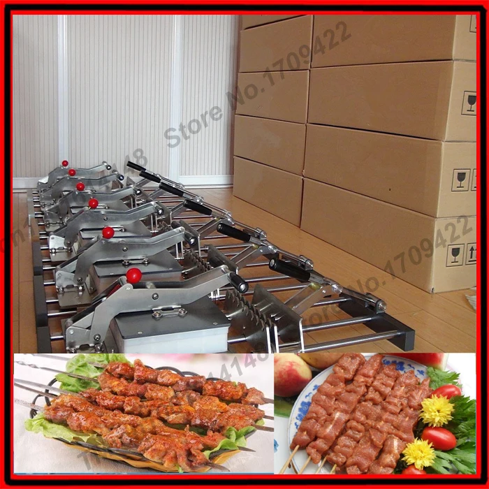 

Factory price doner kebab making machine_manual meat skewers machine_ doner kebab wear string machine