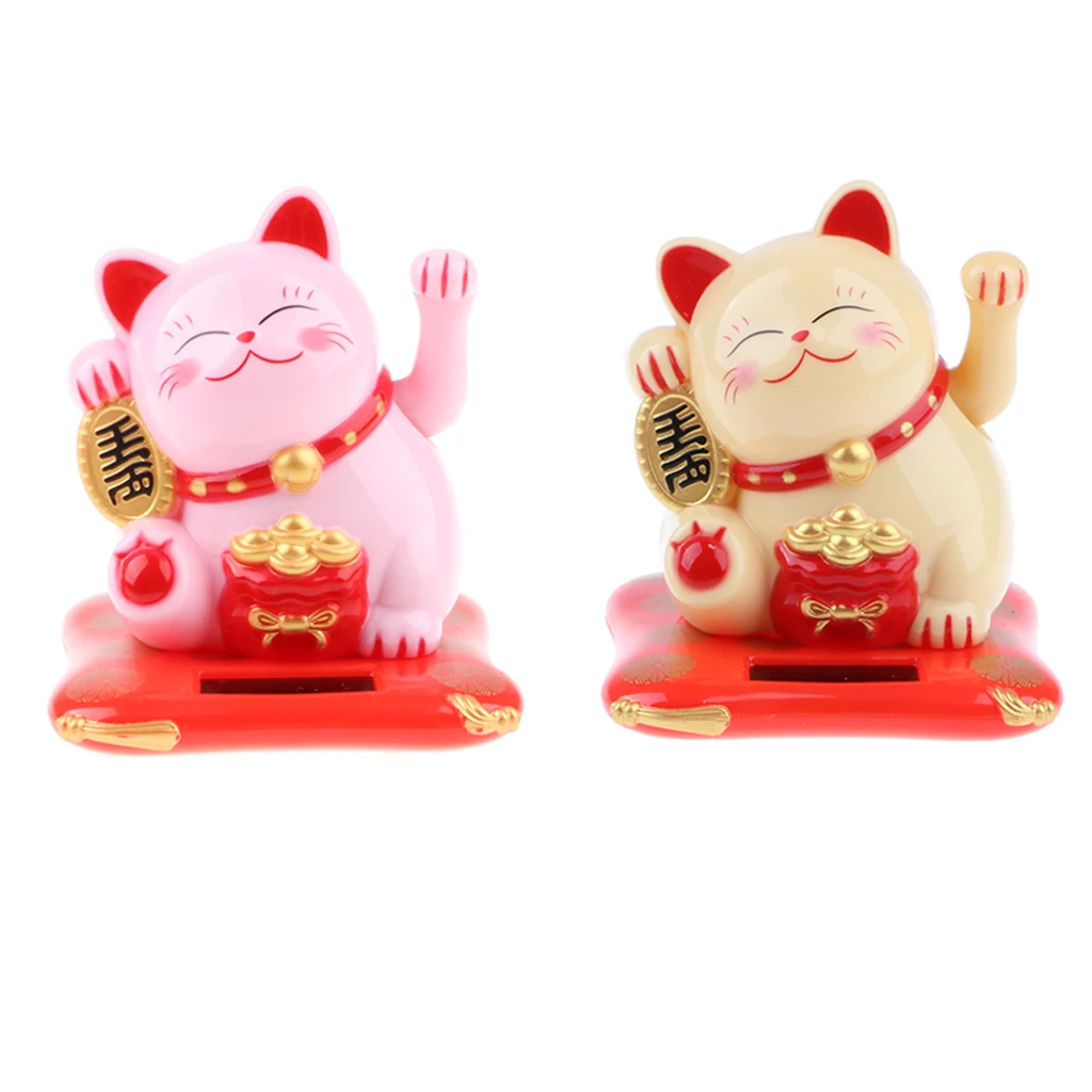 Модель Maneki Neko из пластика фигурка пожимающей руки украшение для автомобиля дома