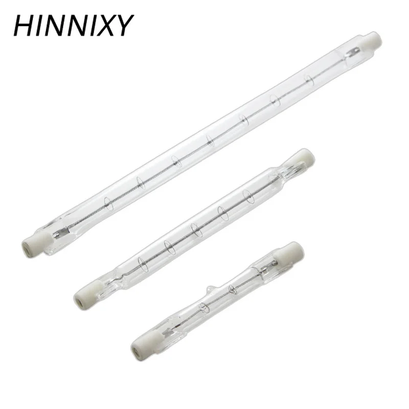 Hinnixy 5 шт./лот R7S галогенная лампа с регулируемой яркостью 220в 230в в виде стеклянной
