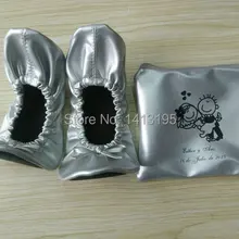 Симпатичные балетки с рисунком; складывающиеся балетки на плоской подошве; подарок для гостей