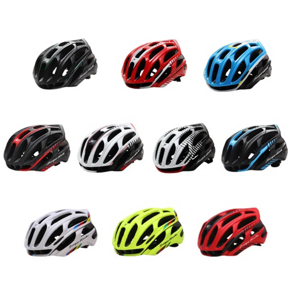 

Bicycle Helmet MTB Road Bike Cycling Safety Helmets 36 Vents Adjustable Ultralight LED Warning Lights