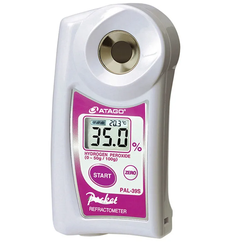 

ration of hydrogen peroxide detection instrument meter refractometer detection test, the Japanese original ATAGO PAL-39S