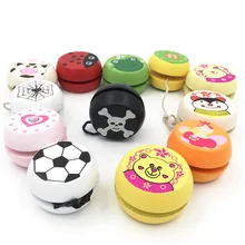 Enfants Yoyo balle mignon animaux imprime en bois Yoyo jouets coccinelle jouets enfants Yo-Yo créatif Yo Yo jouets pour enfants G0149