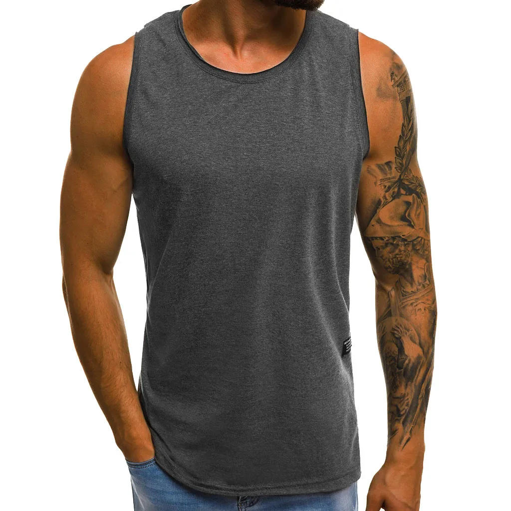 

High Flexibility Men Body Compression Base Layer Sleeveless Summer Vest Boy Fitness Tights Under Top Tees Tank Tops masculino