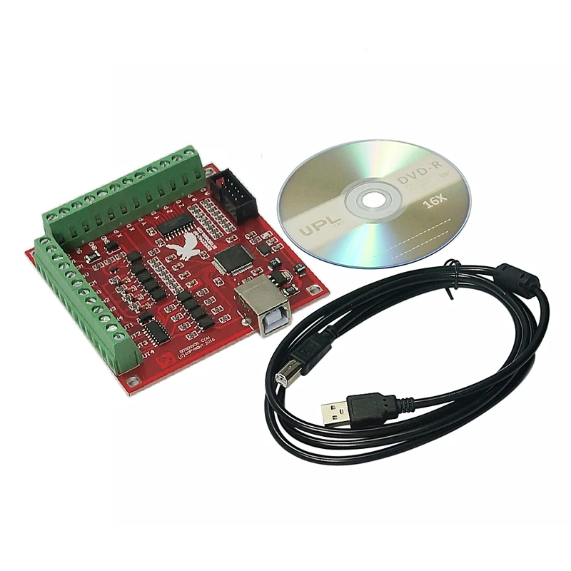 CNC USB MACH3 100 Khz Breakout совета 4 осевой интерфейс драйвера Motion Controller Гладкий Степпер Motion Controller карты