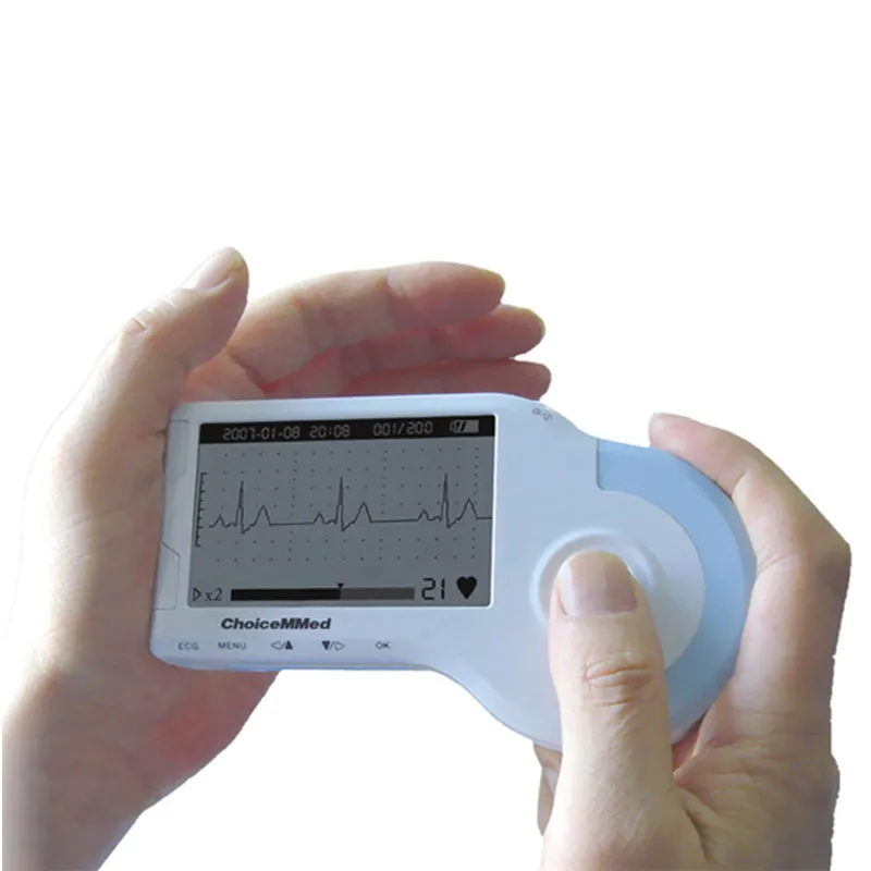 Portable ECG Monitor Handheld EKG Heart Rate Heartbeat Detector Observer Model MD100B1