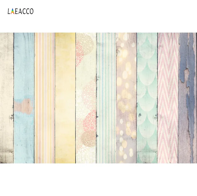 US $6.60 Vinyl Wood Backgrounds For Photography Colorful Hardwood Planks Baby Pet Doll Food Portrait Party P