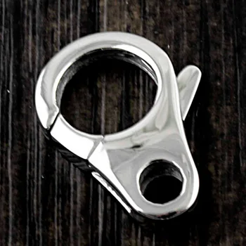 

High Quality 316L Stainless Steel Big Clasp Clip Biker Wallat Chain Buckle