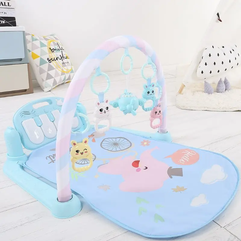  Baby Play Mat Gym Toys Game Carpet 0-24 Months Soft Lighting Rattles Children's Music Mat Infant Cr