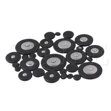 Черные Профессиональные сопрано саксофон кожаные колодки 28 шт