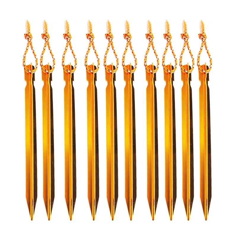 10Pcs Nature Hike Tent Peg Aluminium Alloy Tent Peg Nail Stake with Rope Camping Equipment Outdoor Tent Accessories BB55 10Pcs Nature Hike Tent Peg Aluminium Alloy Tent Peg Nail Stake with Rope Camping Equipment Outdoor Tent Accessories BB55