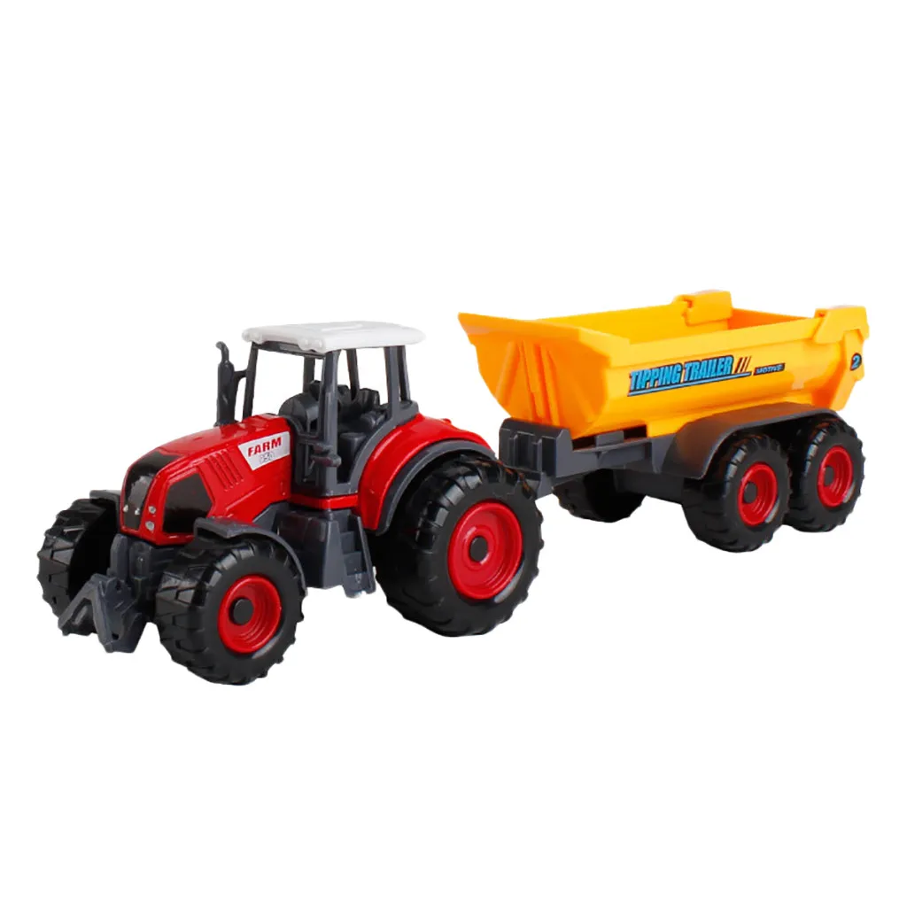 

Engineering Tractor Tank Trailer Education Puzzle Vehicle Toy Farm Car Model Educational Toy Figure For Gift MJ1119