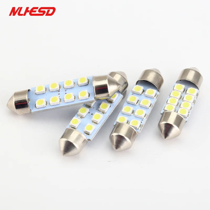 10 шт. автомобильный светильник C5W 31 мм 36 39 41 белый 3528 1210 8SMD 8LED Festoon Dome лампа