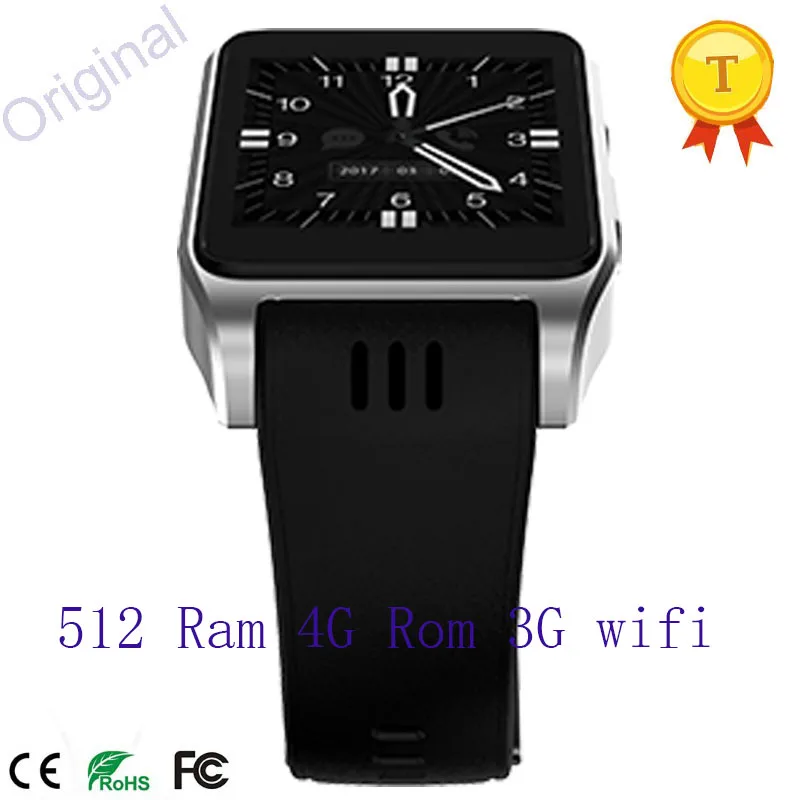 

Newest big battery 600mA Smart Watch 4G Rom Android 3G WIFI GPS support bluetooth earphone smart men watch with 30W camera