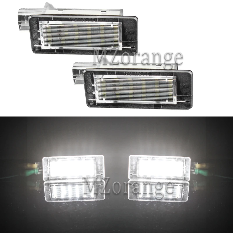 

Mzoange Car LED License Plate Lights Lamp for Renault Espace MK4 Scenic MK2 Laguna 2 Dacia Duster Lodgy Logan MCV III 2003-2010