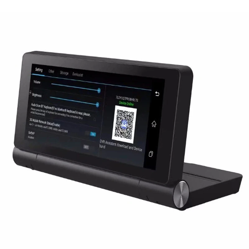 Автомобильный зеркальный видеорегистратор 4G с 1080P WIFI и 7 дюймовым GPS Навигатором