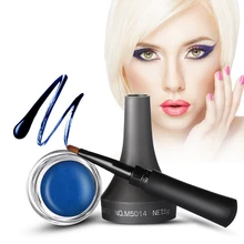 Музыка цветов Водонепроницаемый подводка для глаз гель глаз Макияж Eye Liner с кисточкой 24 часа длительный век черный косметический гель 5 видов цветов