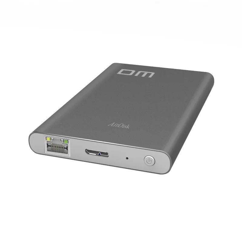

DM T2 Wireless WiFi Portable Hard Disk Drive Enclosure USB3.0 to SATA for 2.5 inch HDD SSD Black/White Color Fashion Design