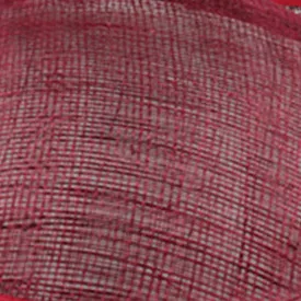 Шляпки из соломки синамей с вуалеткой Высокое качество коктейльное Шапки перо аксессуары для волос несколько цветов доступны MSF082 - Цвет: Бургундия